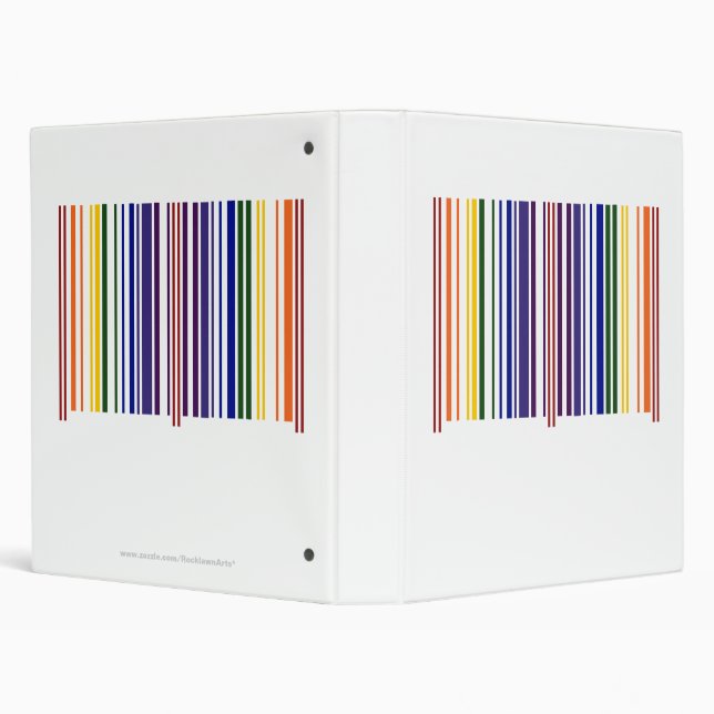 Double Rainbow Barcode Binder (Background)