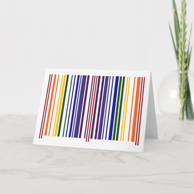 Double Rainbow Barcode Card (Front)