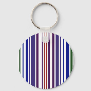 Double Rainbow Barcode Keychain