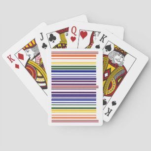 Double Rainbow Barcode Playing Cards