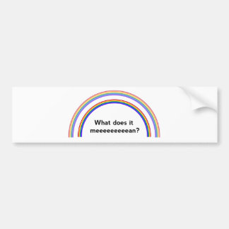 Double Rainbow Bumper Sticker
