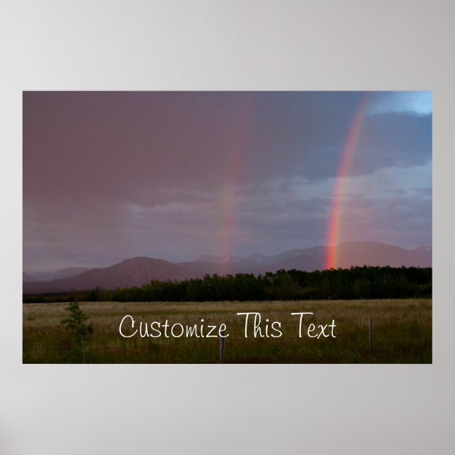 Double Rainbow; Customizable Poster (Front)
