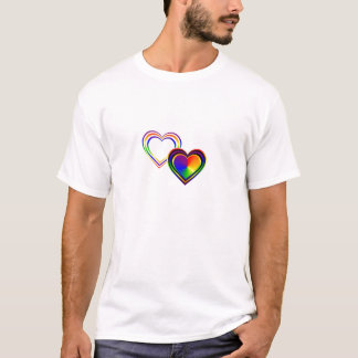 Double Rainbow Hearts T-Shirt