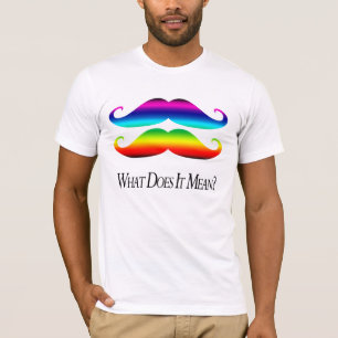 Double-Rainbow Moustaches T-Shirt
