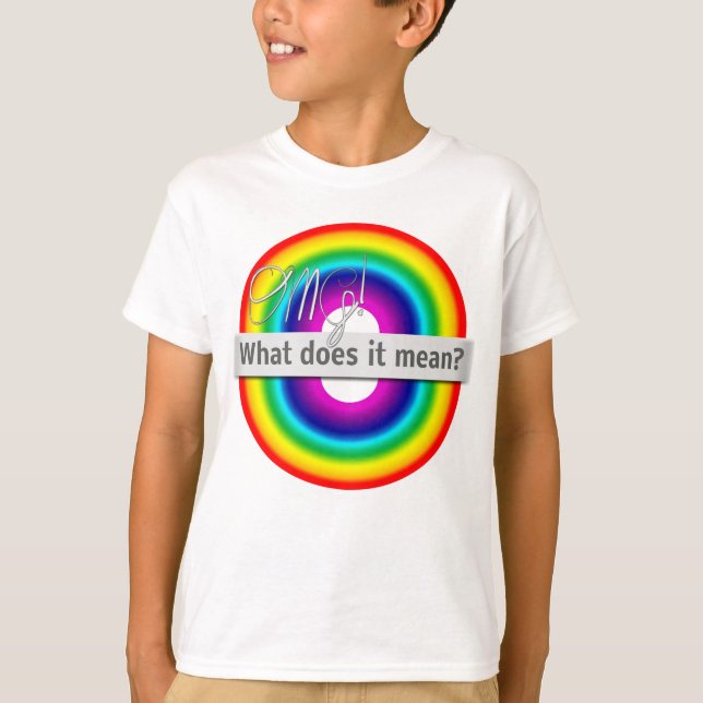 Double Rainbow: OMG! What does it mean? T-Shirt (Front)