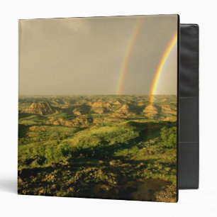 Double Rainbow over Painted Canyon in Theodore Binder