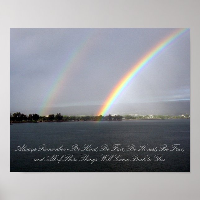 Double Rainbow Photographic Poster (Front)