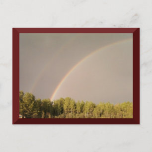 Double Rainbow Postcard