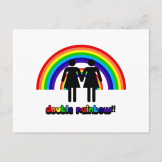 Double Rainbow Postcard