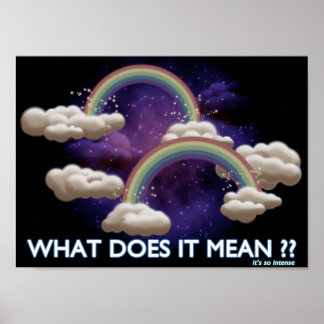 Double Rainbow Poster