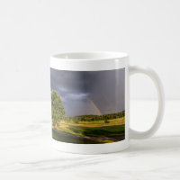 Double Rainbow Through Rain Coffee Mug