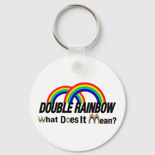 double rainbow. What does it mean? Keychain