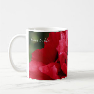 Double Red Opium Poppy Coffee Mug