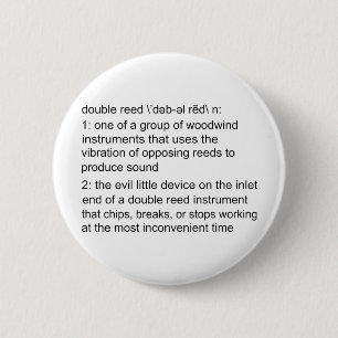 Double Reed Definition 2 Inch Round Button