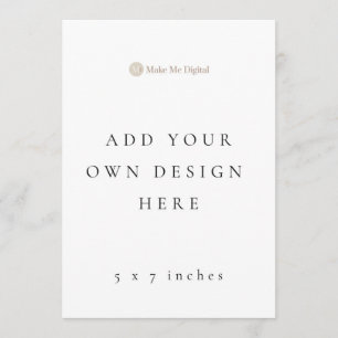 DOUBLE SIDE 5x7 inch Wedding Program/Menus Menu