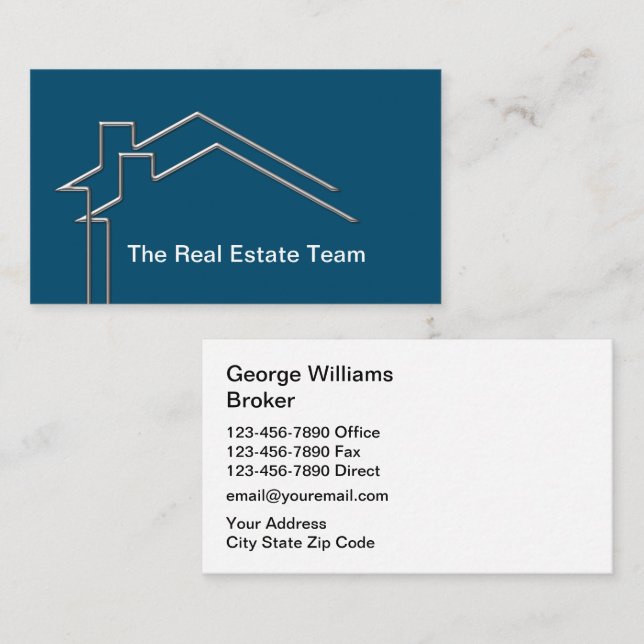 Double Side Real Estate Business Card (Front/Back)