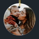 Double Sided 2 Photo Custom Ceramic Ornament<br><div class="desc">Double Sided 2 Photo Custom Ceramic Ornament</div>