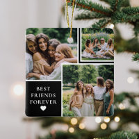 Double Sided 4 Photo & Bestie Quote Keepsake