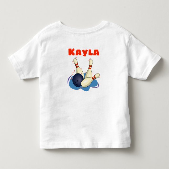 Double Sided Add Your Childs Name  T-shirt (Back)