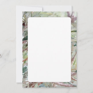 Double-sided Australian Foliage Invitation