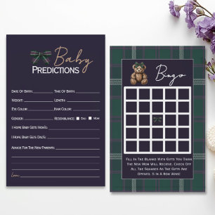 Double sided baby shower games Fancy Girl Bear 