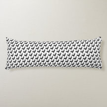 Double Sided Black Rooster Body Pillow