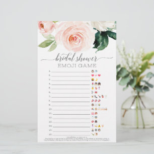 Double Sided Bridal Shower Games Blushing Blooms
