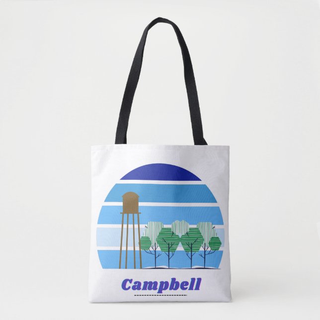 Double-Sided Campbell California tote Bag (Front)
