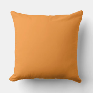  Double sided chequered print Orange Mango Throw Pillow
