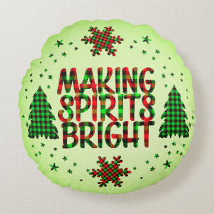Double-sided Christmas Round Pillow