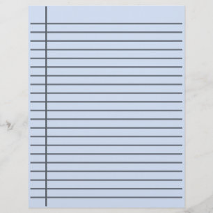 Double Sided Custom Lined paper