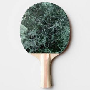 Double sided emerald green marble ping-pong paddle