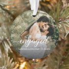 Double sided Engaged couple Photo Custom
