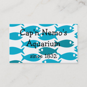 Double sided fish pattern business card