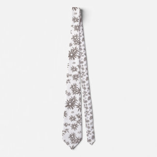 Double sided floral pattern tie