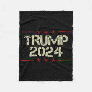 Double Sided Front And Back- Trump Arrest This Ame Fleece Blanket