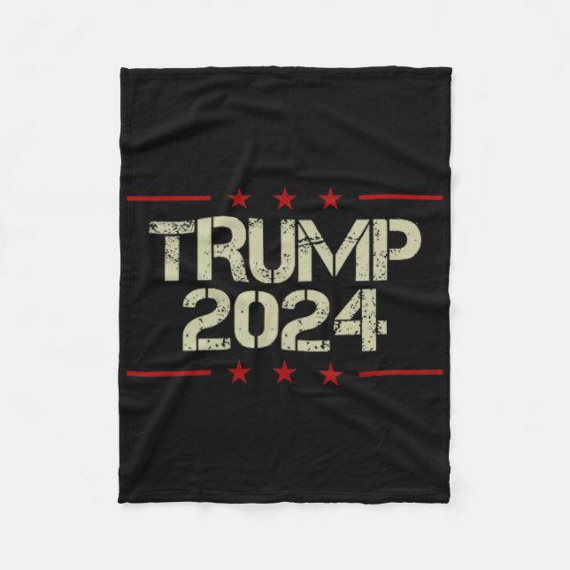 Double Sided Front And Back- Trump Arrest This Ame Fleece Blanket (Front)