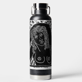 Double Sided Image-Copper Vacuum Insulated Thermos Water Bottle