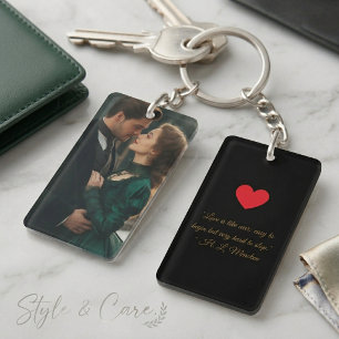 Double-Sided Keychain with Your Image or Text