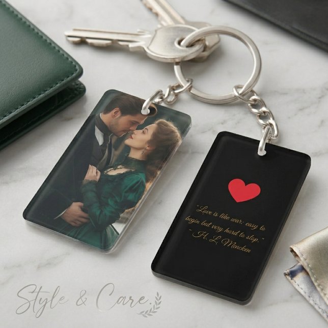 Double-Sided Keychain with Your Image or Text (Double-Sided Keychain with Your Image or Text)