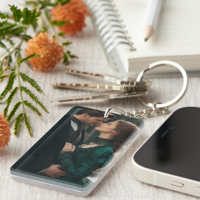 Double-Sided Keychain with Your Image or Text (Front Right)