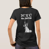 Double Sided Liberty Statue Manhattan Women's T-Shirt (Back)