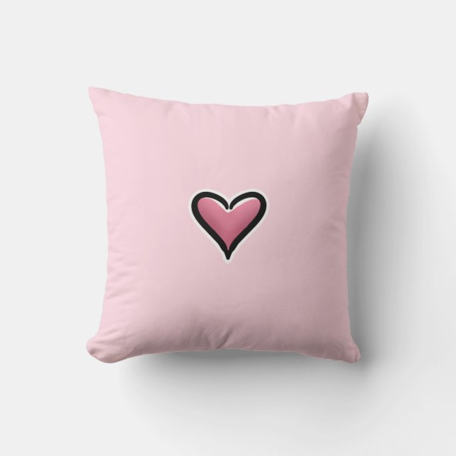 Double Sided Love of Hearts Throw Pillow (Front)