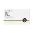 Double sided Masonic business card
