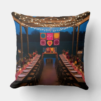 Double-Sided Mother's Day Pillow: Bohemian Dusk Throw Pillow