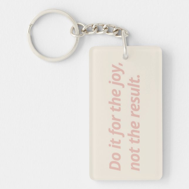 Double-Sided Motivational Keychain – Pink & Green (Front)