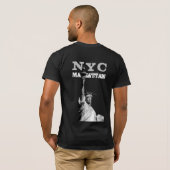Double Sided New York Nyc Manhattan Liberty Statue T-Shirt (Back Full)