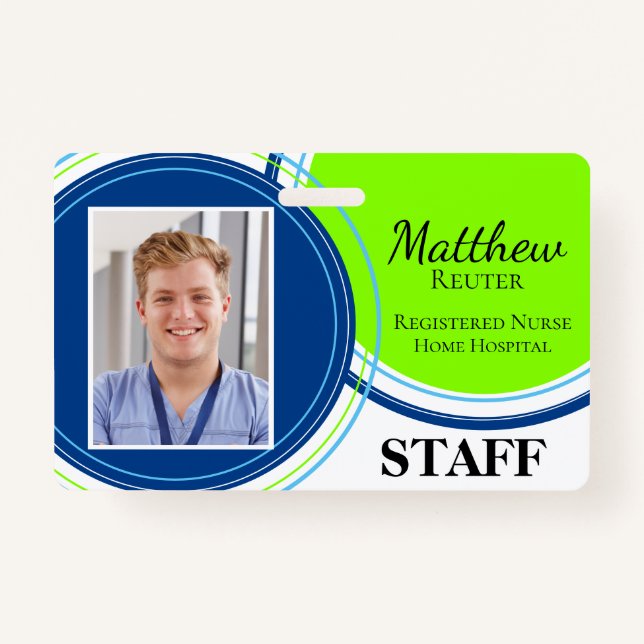 Double Sided Personalized Professional ID Badge (Front)