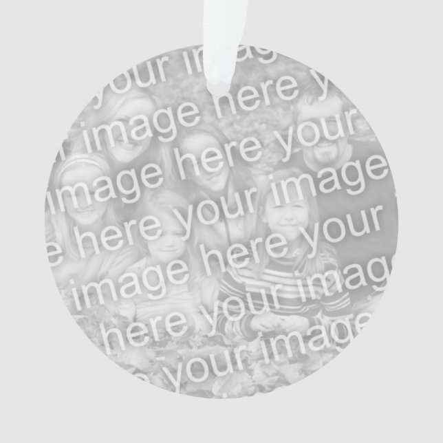 Double sided photo ornament with 2 custom pictures (Front)