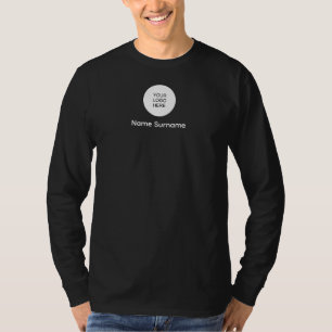 Double Sided Print Upload Your Company Logo Mens T-Shirt